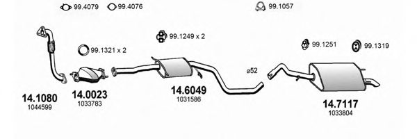 ASSO ART0955 Exhaust System